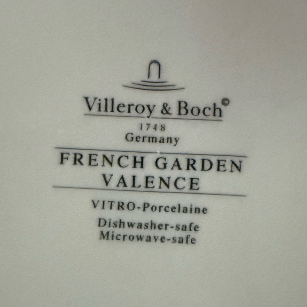 Villeroy & Boch EUC French Garden Valence  Yellow Lemon Salad Plates Set of 4 - Picture 4 of 4